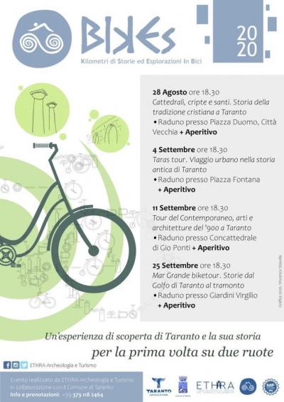 TURISMO/ Al via da domani Bikes per scoprire Taranto in bicicletta
