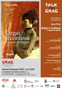 GENNAIO TARANTINO/ TALKinCRAC torna con la presentazione di “Degas si confessa. Il Segreto di Nanine”