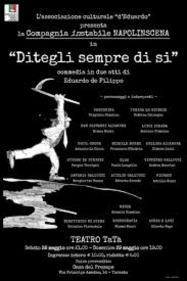 TEATRO:  Napolinscena in “Ditegli sempre di sì” di Eduardo De Filippo