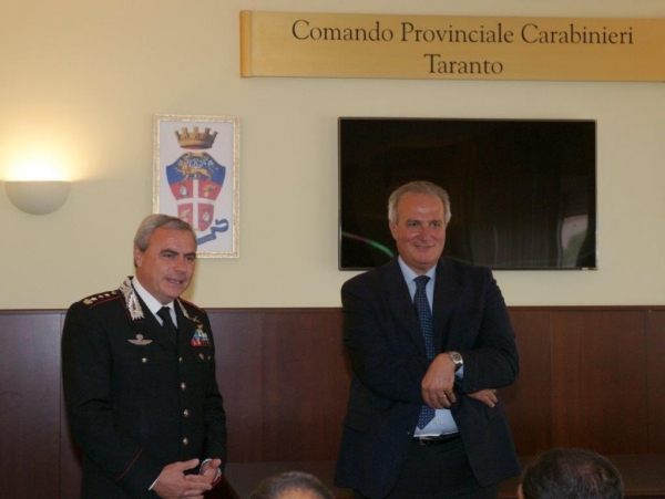 Taranto/ Visita del Questore Dr. Stanislao SCHIMERA al Comando Provinciale dei Carabinieri.