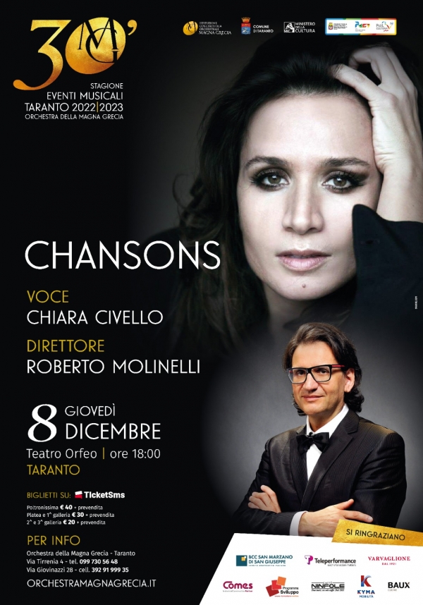 APPUNTAMENTI/ “Chansons”, Chiara Civello in concerto domani all’Orfeo