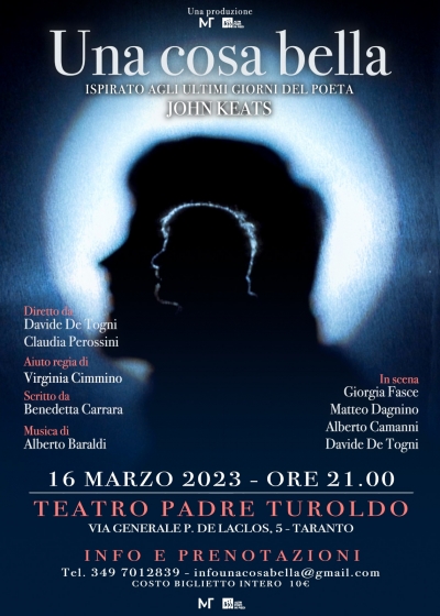 MARZO TARANTINO/ Giovedì al Padre Turoldo “Una cosa bella”, gli ultimi giorni di vita del poeta John Keats