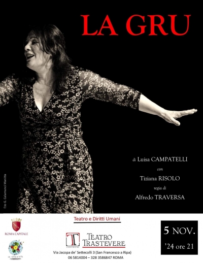 TEATRO PER I DIRITTI UMANI/ La Gru apre il Festival la Città di Tutti, il 5 novembre al Teatro Trastevere di Roma