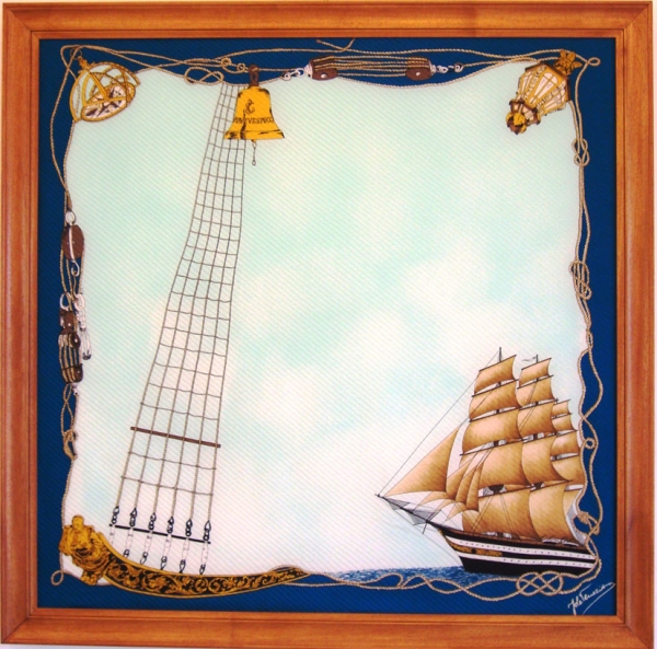 ROMA - Mostra “Quadri con foulard d’autore di navi e barche” aperta fino al 30 ottobre alla galleria ARTEMARE