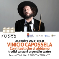 OTTOBRE TARANTINO/ Teatro Fusco, Vinicio Capossela inaugura la stagione musicale