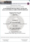 TARANTO/Lezione inaugurale Scuola Forense Anno 2015/2016 martedi 10 marzo: