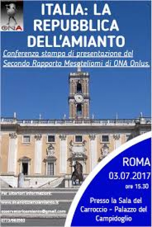 L&#039;Amianto a Taranto nel Secondo Rapporto Mesoteliomi dell’Osservatorio Nazionale Amianto