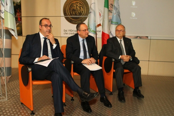 Da sinistra Sergio Prete, Roberto Falcone e Luigi Sportelli (Studio Renato Ingenito)