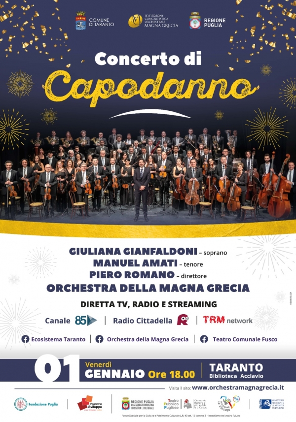 L’EVENTO/ Concerto di Capodanno dell’Orchestra della Magna Grecia, venerdì 1 gennaio in streaming