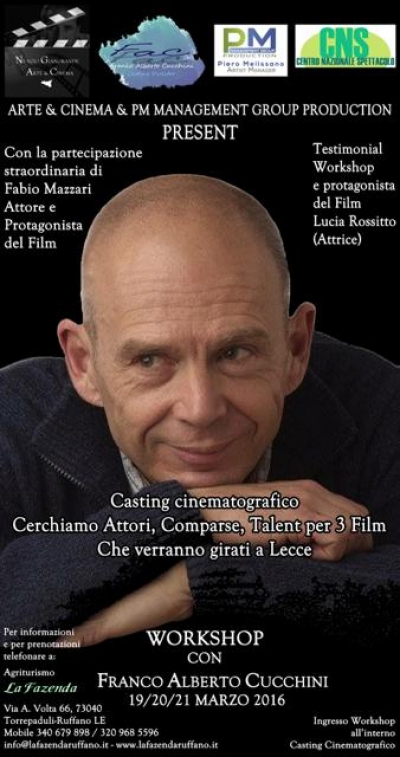 CINEMA/ Intervista a Carlo Comito, regista del film &quot;Un gioco da ragazzi&quot; che a breve sara&#039; girato a Lecce!!!
