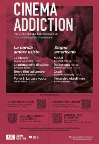 CINEMA ADDICTION-TARANTO/ Parte da stasera a Cineporto la rassegna &quot;La parola amore esiste&quot;