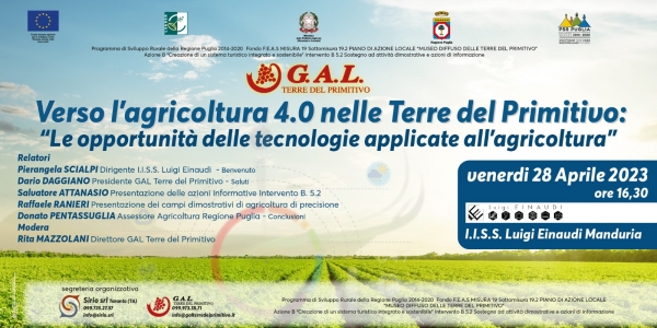 APPUNTAMENTI/ Differenziare, valorizzare e incrementare, questo il diktat dell’agricoltura 4.0, se ne parla in un convegno a Manduria