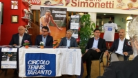 I relatori della conferenza stampa per la presentazione del Torneo di Tennis &quot;Città di Taranto&quot;