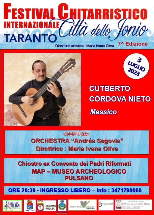 ESTATE TARANTINA/ Lunedì al via la settima edizione del Festival Chitarristico Internazionale