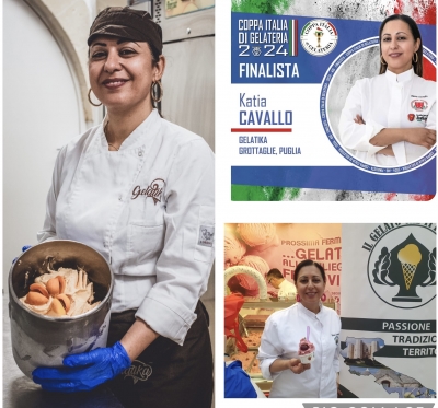 TRAGUARDI/ La maestra gelatiere Katia Cavallo di Grottaglie (Taranto)  tra i finalisti italiani della Coppa Italia di Gelateria