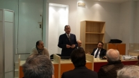 L&#039;on. Pittella nel corso del suo intervento nella sede del  &quot;Laboratorio Democratico&quot;
