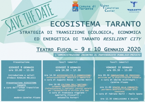 SVILUPPO/ Ecosistema Taranto, parole chiave: riqualificare, rigenerare, verde, cambiamento, resilienza