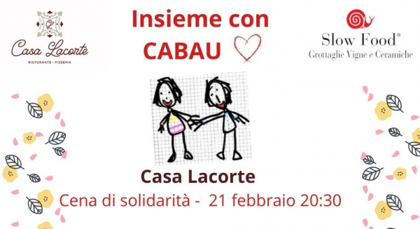 SOLIDARIETÀ/ Serata di beneficenza di Slow Food Grottaglie a sostegno di CABAU impegnata nel trattamento dell’autismo
