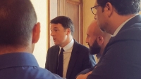 I Segretari di CGIL, CISL e UIL incontrano il Premier Matteo Renzi. In occasione della visita a Taranto