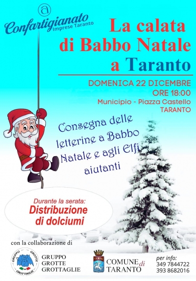 DOVE ANDARE-TARANTO/ Questa sera in piazza Castello arriva Babbo Natale