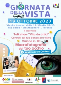 GIORNATA DELLA VISTA/ Scuola e territorio: al Liside di Taranto visite gratuite aperte alla cittadinanza