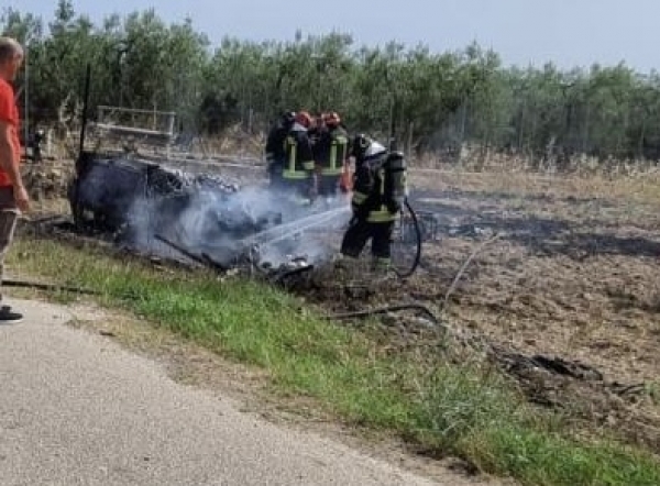 TRAGICO INCIDENTE-PALAGIANELLO/ Professionista muore nel rogo della sua auto