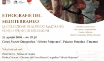 IN AGENDA-TARANTO/ A Palazzo Pantaleo si parla di "Etnografie del Mediterraneo. La collezione di Alfredo Majorano: punti e spunti di riflessione"