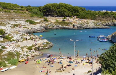 MALTEMPO/ Distrutta la spiaggia Enea, a Porto Badisco, Otranto