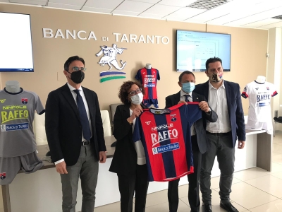 SUPPORTERS/ Ninfole Spa e Banca di Taranto nuovi sponsor del Taranto Calcio F.C.
