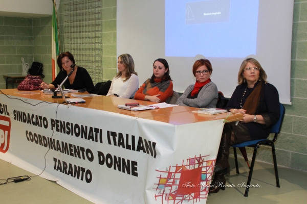 Da gennaio fino al 6 novembre, sono 67 donne uccise. Se ne parlato in un incontro sulla violenza di genere organizzato dal Coordinamento Donne dello SPI CGIL di Taranto