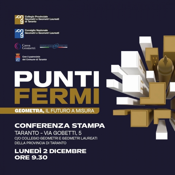 IN AGENDA-TARANTO/ Punti Fermi: giornata di approfondimento sulla legge salva casa