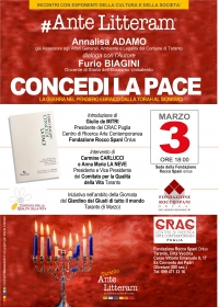 APPUNTAMENTI/ Il 3 la presentazione del libro “Concedi la pace” di Furio Biagini