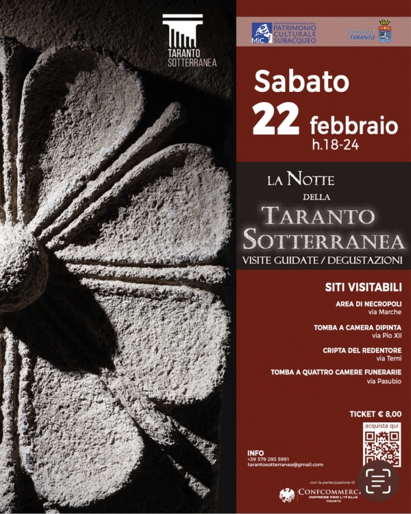 UN VIAGGGIO NELLA STORIA/ Domani c&#039;é la Notte della Taranto Sotterranea alla scoperta della bellezza