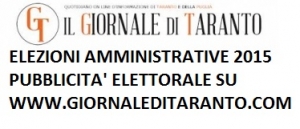 ELEZIONI AMMINISTRATIVE 2015/ CODICE DI AUTOREGOLAMENTAZIONE DELLA PUBBLICITA&#039; ELETTORALE SUL QUOTIDIANO ON LINE GIORNALE DI TARANTO.