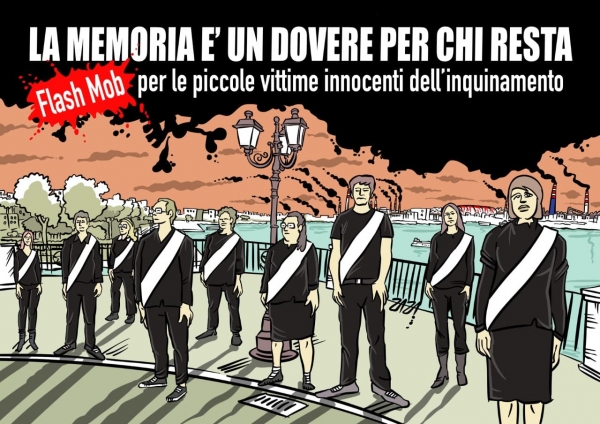 IL RICORDO/ A Taranto flash mob e silenzio in memoria dei bambini vittime dell’inquinamento