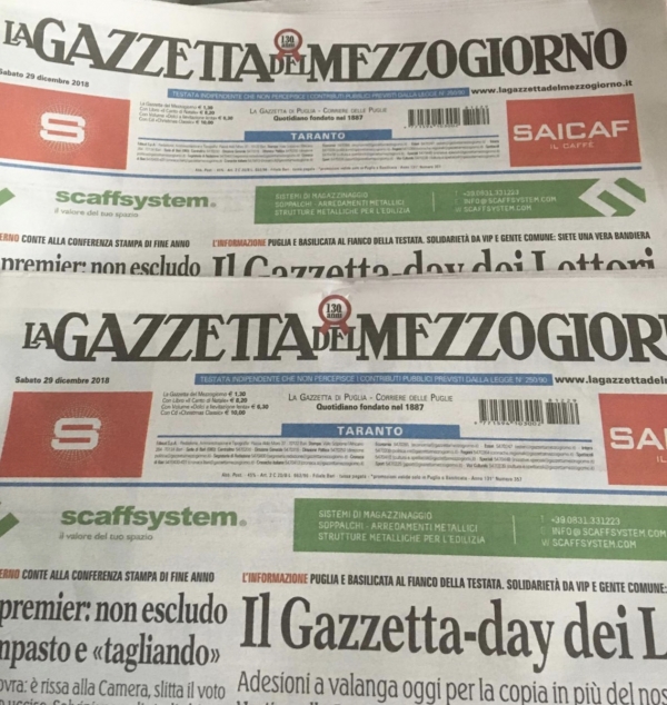 Vertenza editoria/ Oggi Il “Gazzetta del Mezzogiorno” day.