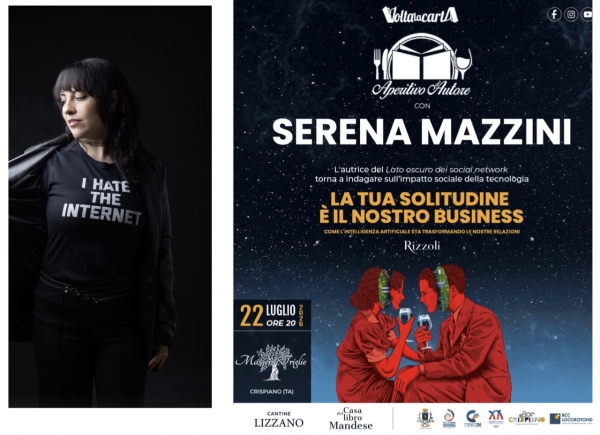 IN AGENDA-LIBRI/Ad Aperitivo d&rsquo;Autore  arriva Serena Mazzini