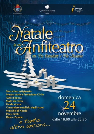 TARANTO - Natale in via Anfiteatro Domenica 24 novembre dalle ore 18 alle 22.30