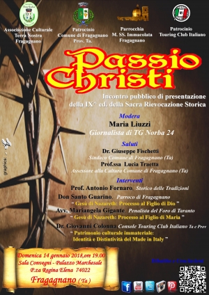Fragagnano: L’Associazione “Terra Nostra” riaccende i riflettori sulla “Passio Christi Freganianum”