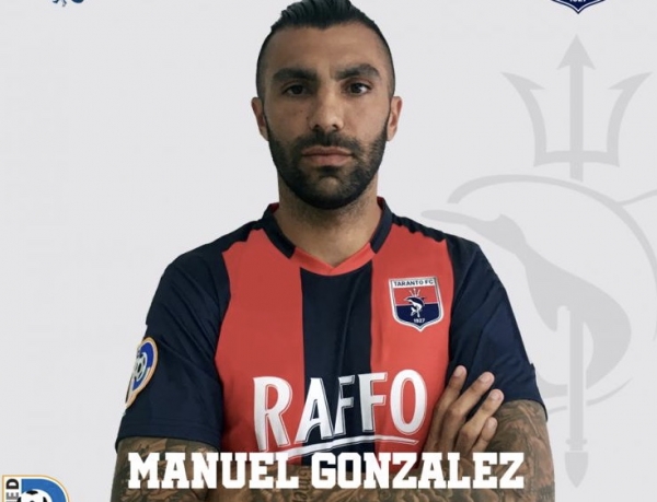 CALCIO/ Taranto, Manuel Gonzalez è un nuovo calciatore rossoblù