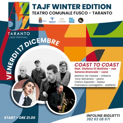 APPUNTAMENTI/ One night del Taranto Jazz Festival, questa sera c’è Coast to Coast
