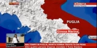 Un morto e tre dispersi il bilancio delle violenti piogge cadute nella notte sull&#039;area ginosina dove si è abbattutta una valanga d&#039;acqua. Cordoglio di Vendola.Giovedi Nardoni sui luoghi del disastro. A breve riunione straordinaria di Giunta Regionale