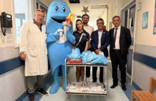 GIOCHI DEL MEDITERRANEO-TARANTO/ Il Comitato con Ionios in visita ai bimbi in cura nei reparti di Pediatria e Oncoematologia Pediatrica