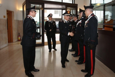 Carabinieri Taranto:Il Generale di C.A. Franco MOTTOLA, Comandante Interregionale “Ogaden”, in  visita al Comando Provinciale Carabinieri di Taranto.