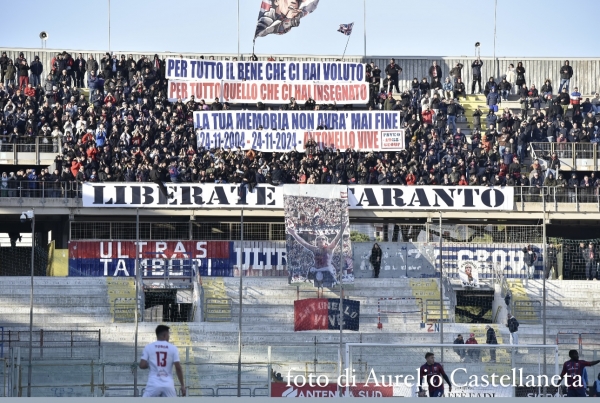 CALCIO/ &quot;Sarai sempre la nostra casa!&quot; Il Taranto si congeda dallo Iacovone con orgoglio ma si arrende alla capolista