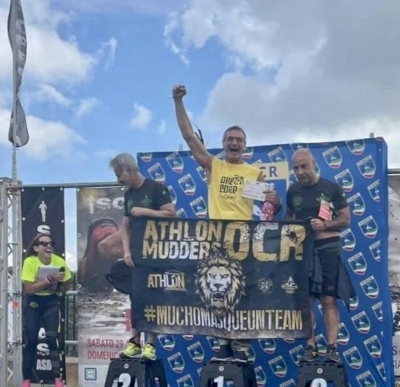 SUL PODIO/ L’atleta tarantino Roberto Campatelli primo di categoria al Miners Ostacle Race, del Campionato italiano OCR